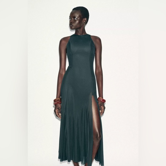 Dresses & Skirts - ZARA LONG TULLE GODET DRESS